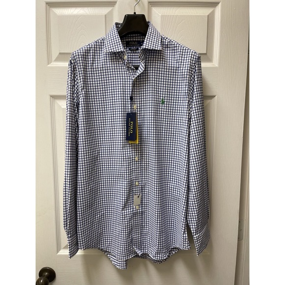Polo Ralph Lauren Performance Knit Shirt Men's M Blue w/NetJets Embroidery [NWT]